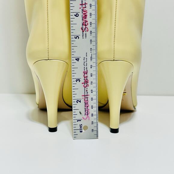 NIB Gucci Lattice Knee-High Boots EU 38.5 US 8.5 Butter Ivory Cutout Leather - Picture 13 of 15